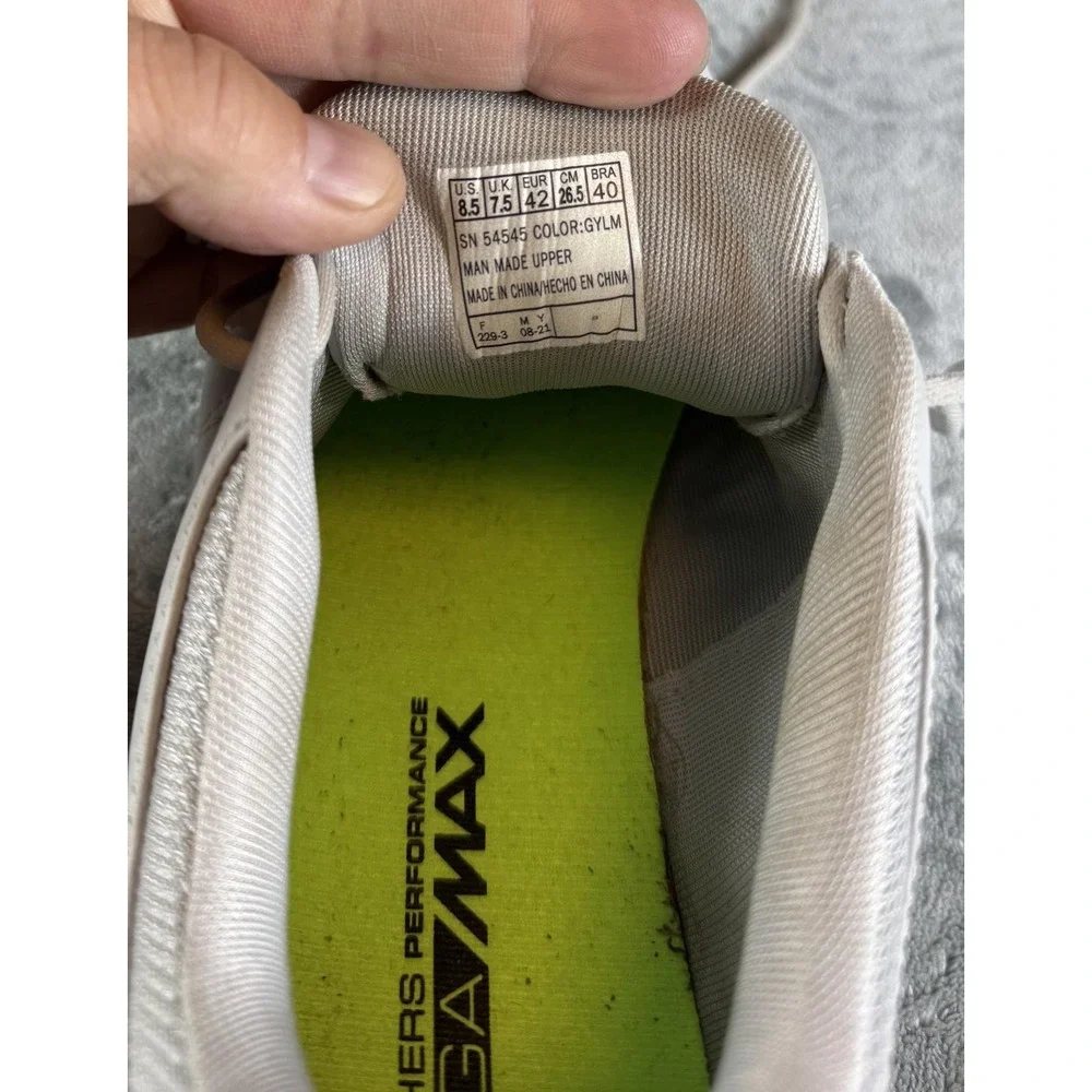 Skechers GO GOLF Shoes Mens Size 8.5 Gray Goga‎ Max Lightweight Spikeless Golf